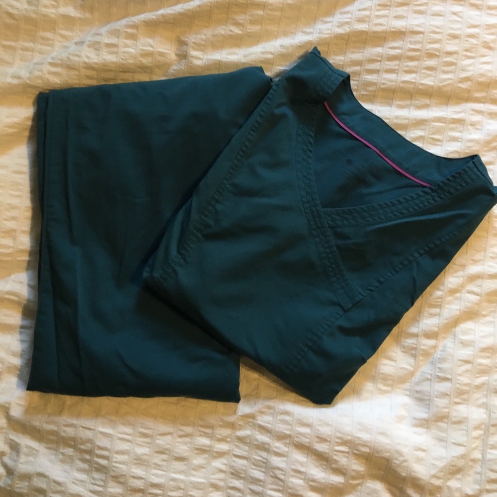 Purple Label Healing Hands scrubs - teal